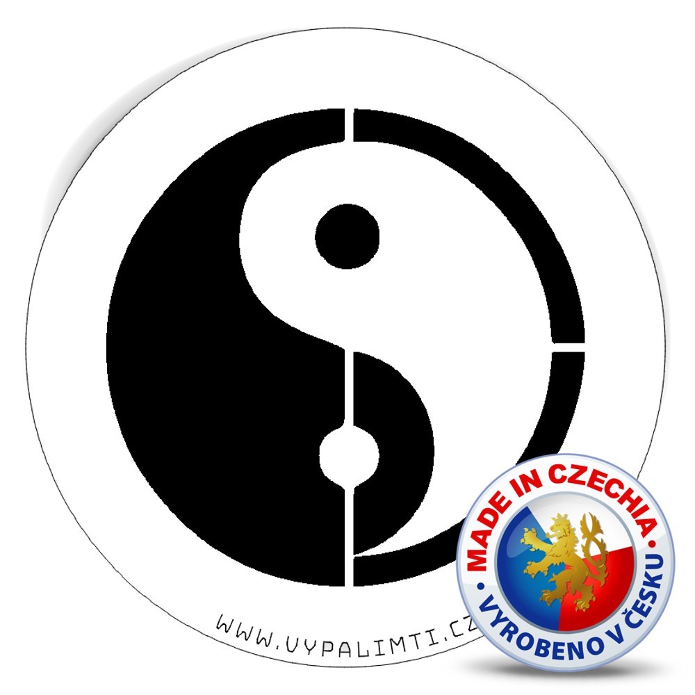 Stencil template - Yin and Yang